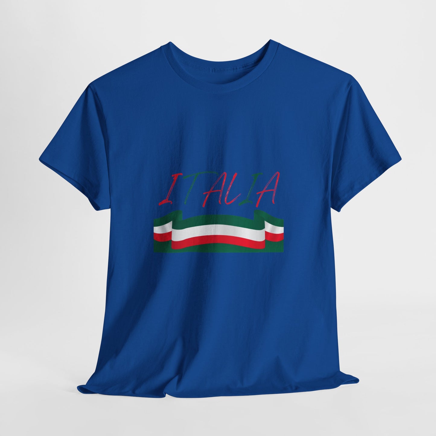 Italia Unisex Heavy Cotton Tee - Comfortable Italian Pride Shirt