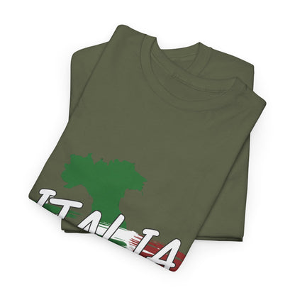 Italia Heavy Cotton Tee - Comfortable Unisex Shirt with Italy Design
