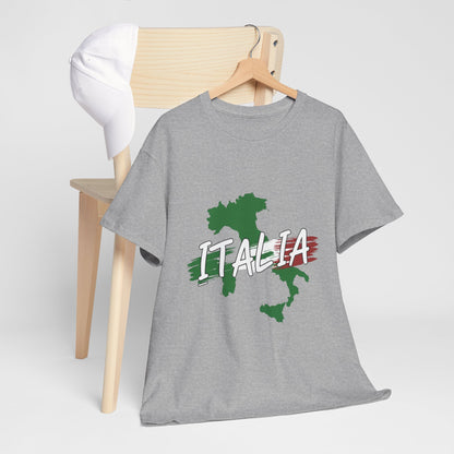 Italia Heavy Cotton Tee - Comfortable Unisex Shirt with Italy Design