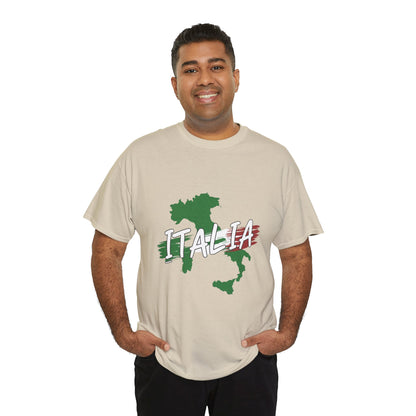 Italia Heavy Cotton Tee - Comfortable Unisex Shirt with Italy Design