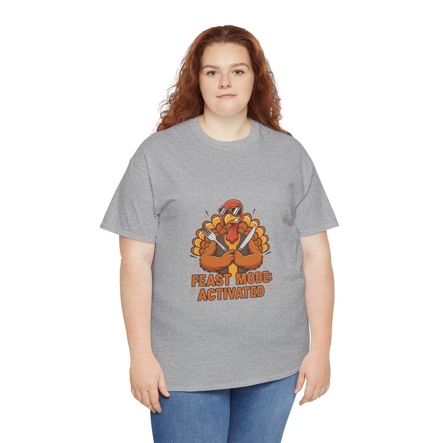 Thanksgiving Feast Mode Unisex Heavy Cotton Tee