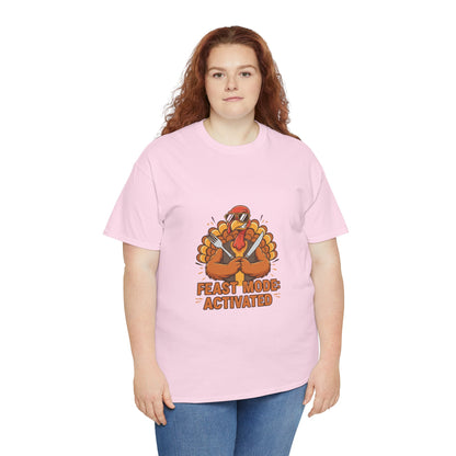 Thanksgiving Feast Mode Unisex Heavy Cotton Tee