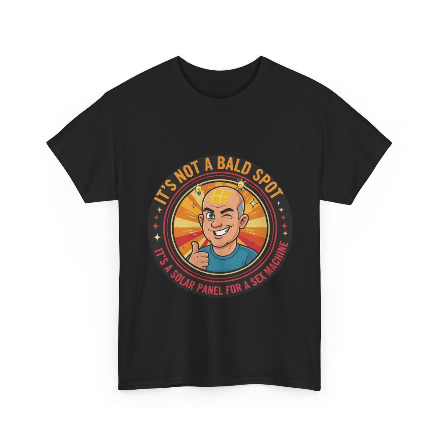 Funny Bald Spot T-Shirt, Perfect Gift for Dad, Casual Wear for Balding Friends
