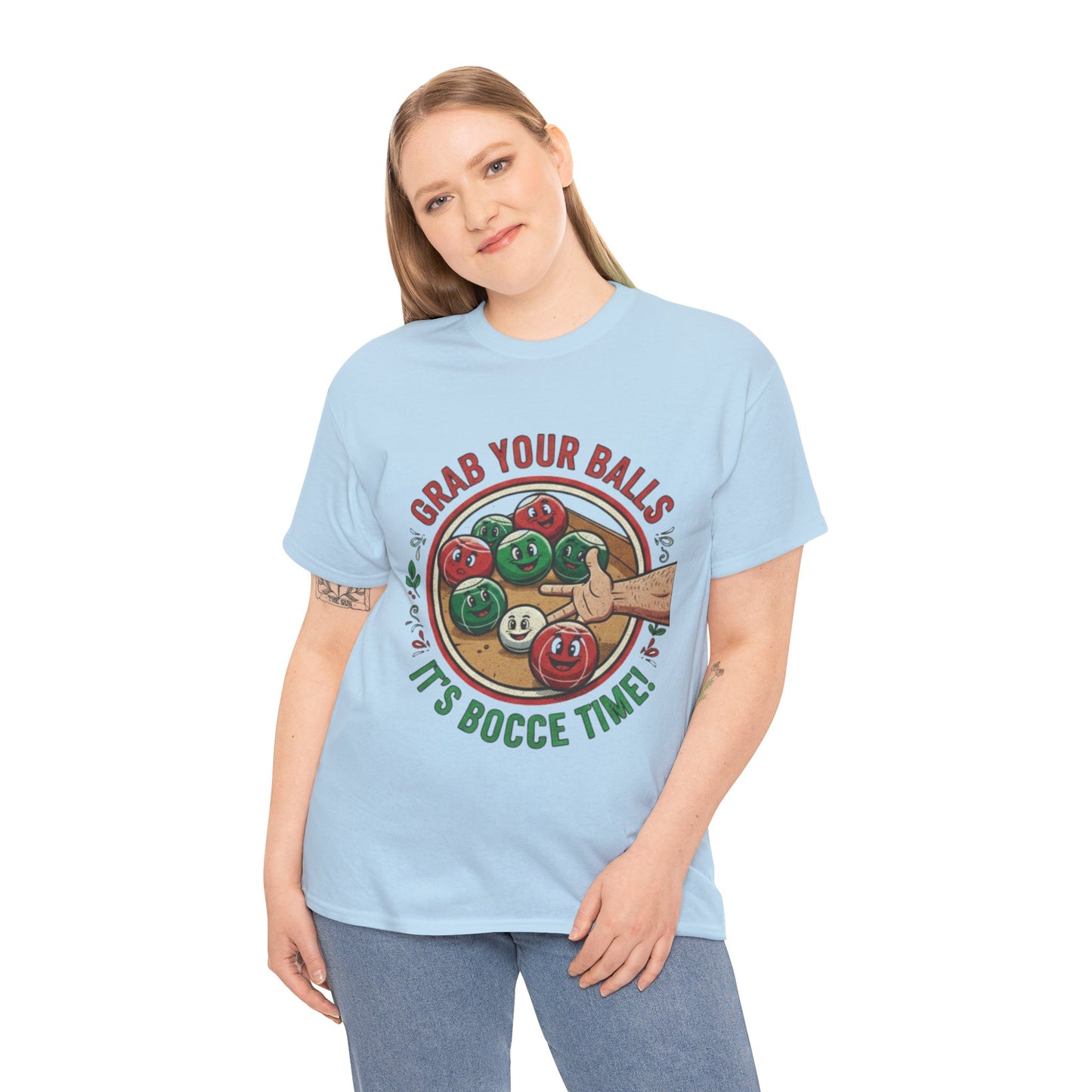 Bocce Ball Humor Tee - Grab Your Balls, It's Bocce Time!