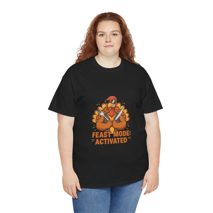 Thanksgiving Feast Mode Unisex Heavy Cotton Tee