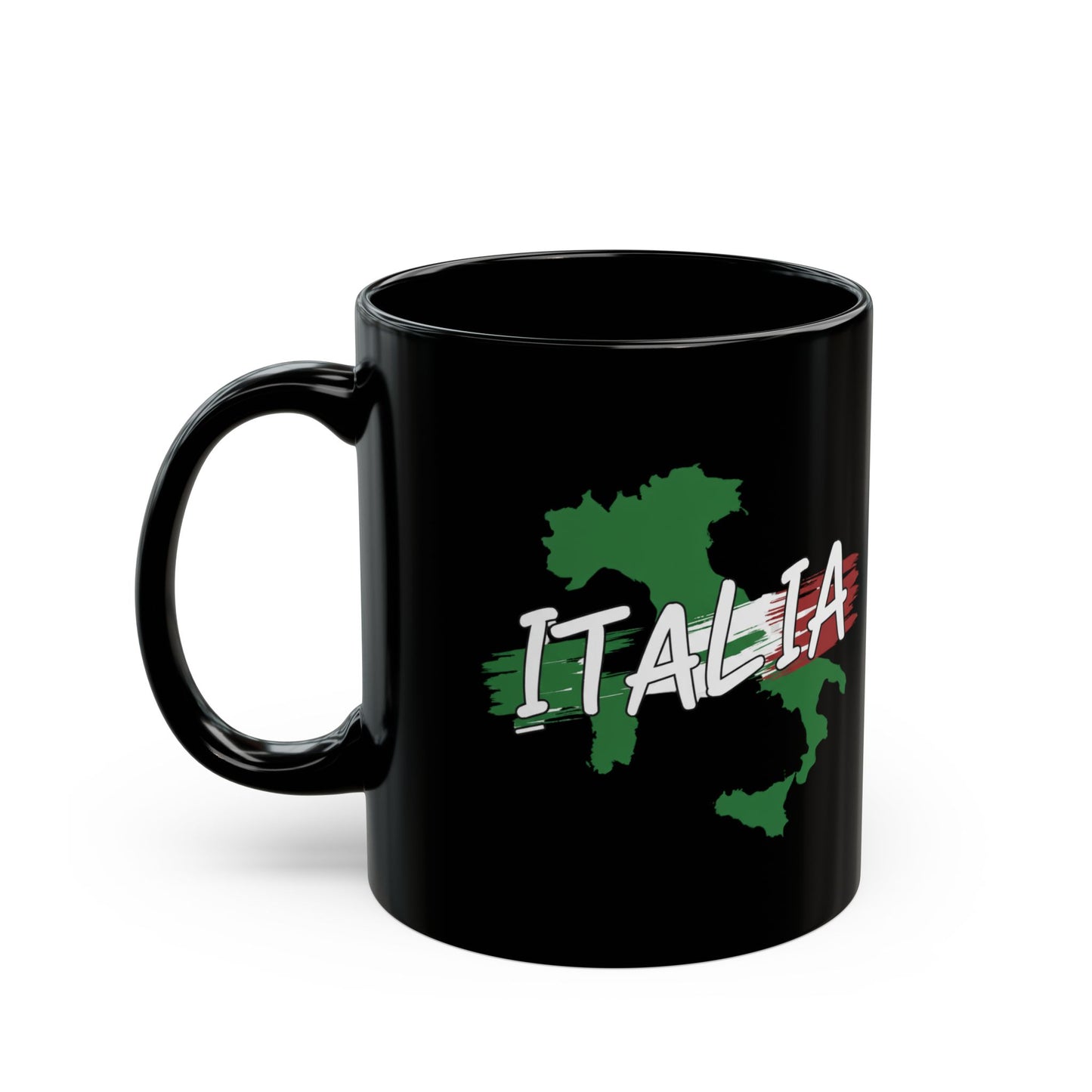 Italy Map Coffee Mug - 11oz Black