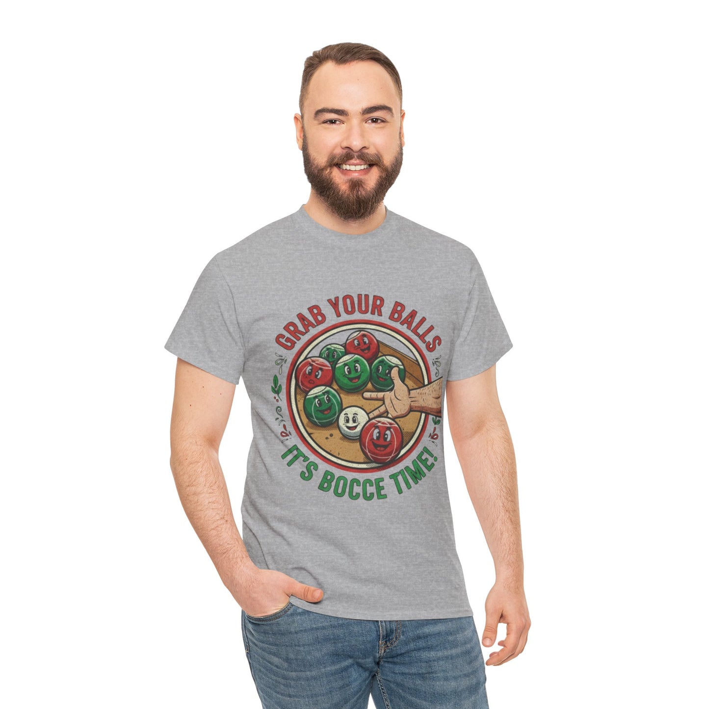 Bocce Ball Humor Tee - Grab Your Balls, It's Bocce Time!