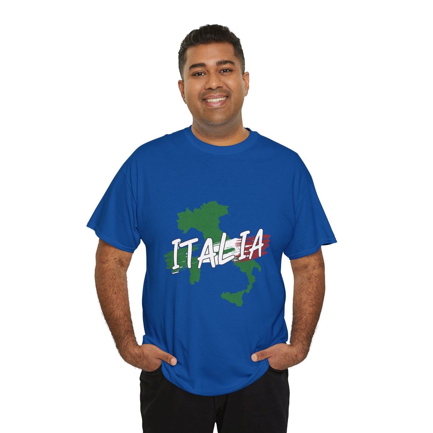 Italia Heavy Cotton Tee - Comfortable Unisex Shirt with Italy Design