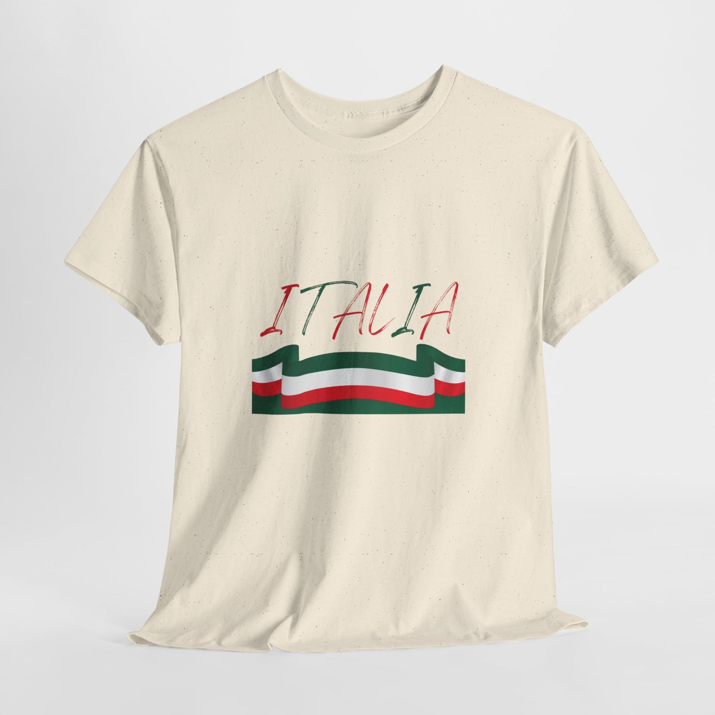 Italia Unisex Heavy Cotton Tee - Comfortable Italian Pride Shirt