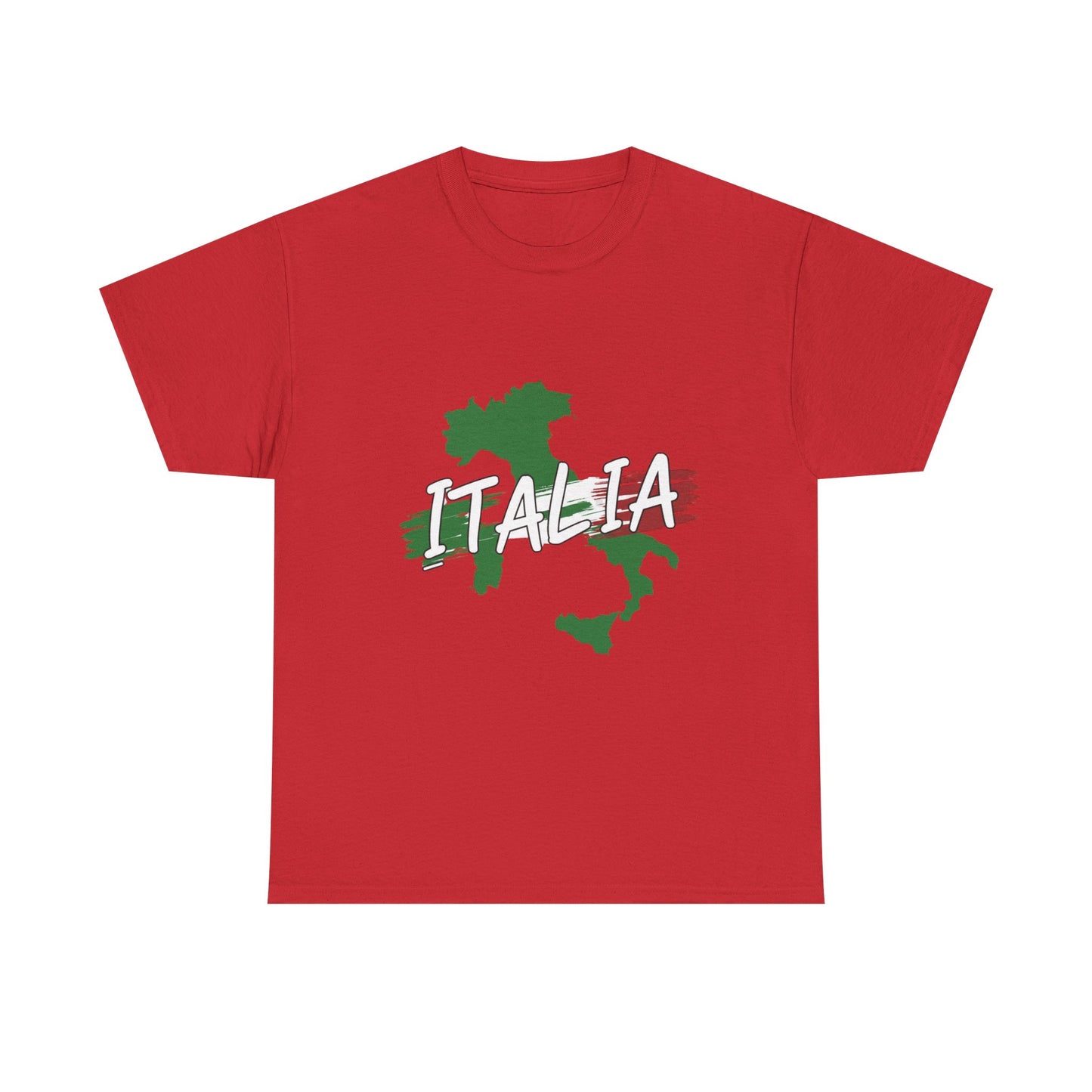 Italia Heavy Cotton Tee - Comfortable Unisex Shirt with Italy Design