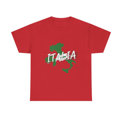 Italia Heavy Cotton Tee - Comfortable Unisex Shirt with Italy Design