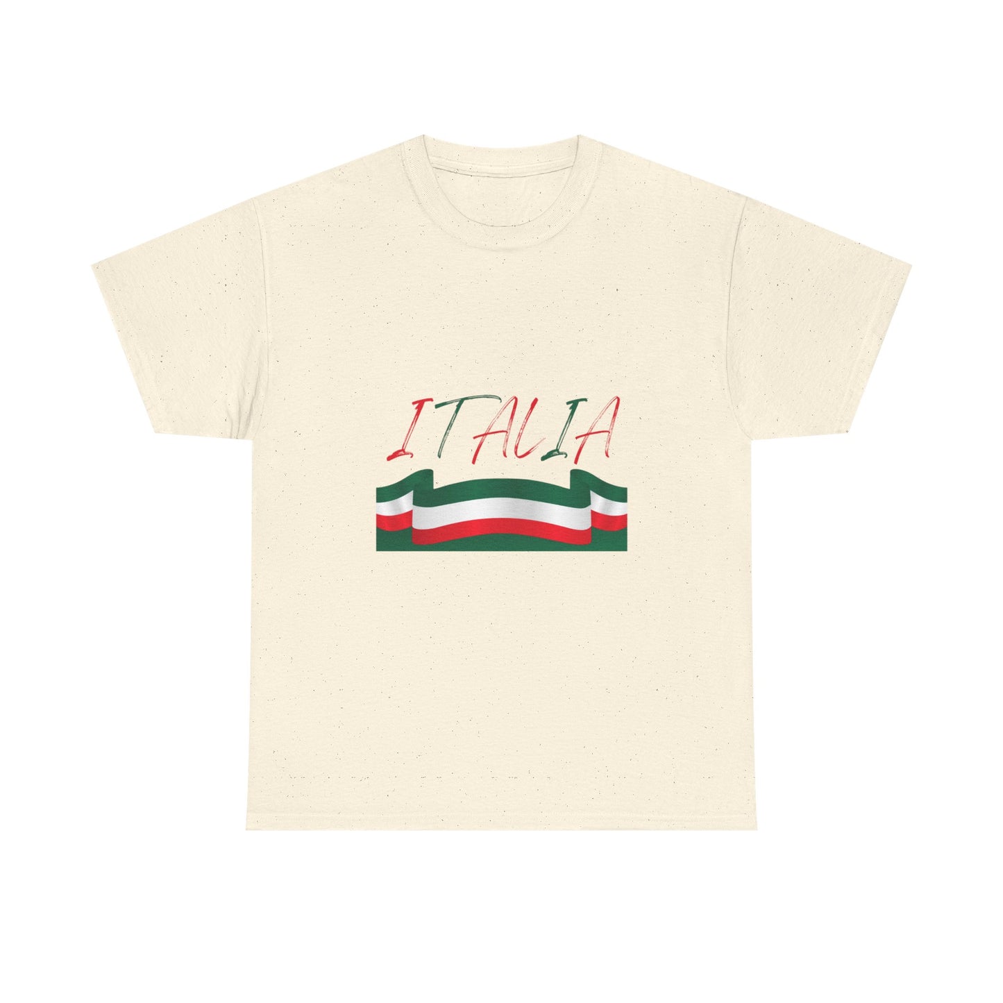 Italia Unisex Heavy Cotton Tee - Comfortable Italian Pride Shirt