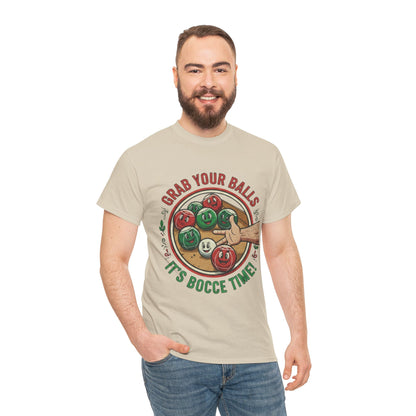 Bocce Ball Humor Tee - Grab Your Balls, It's Bocce Time!
