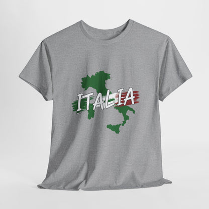 Italia Heavy Cotton Tee - Comfortable Unisex Shirt with Italy Design
