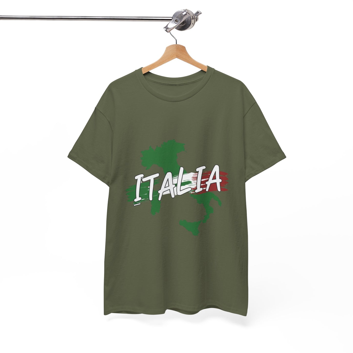 Italia Heavy Cotton Tee - Comfortable Unisex Shirt with Italy Design
