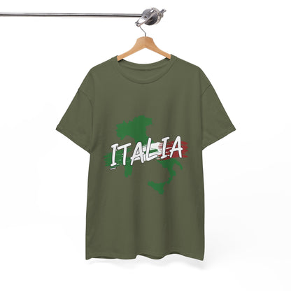 Italia Heavy Cotton Tee - Comfortable Unisex Shirt with Italy Design