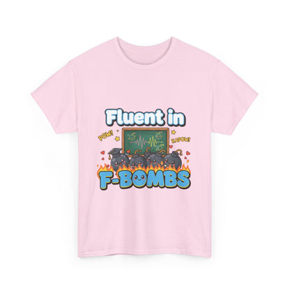 Fluent in F-Bombs Tee, Funny Gift for Friends, Unisex Casual Shirt, Humor Graphic Tee, Perfect for Everyday Wear