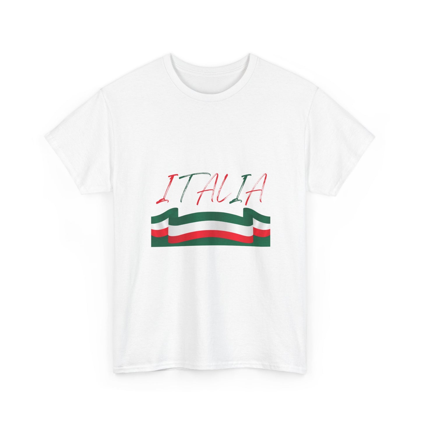 Italia Unisex Heavy Cotton Tee - Comfortable Italian Pride Shirt
