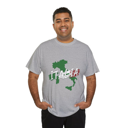 Italia Heavy Cotton Tee - Comfortable Unisex Shirt with Italy Design