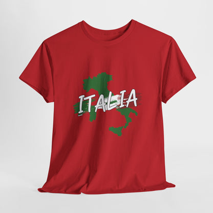 Italia Heavy Cotton Tee - Comfortable Unisex Shirt with Italy Design