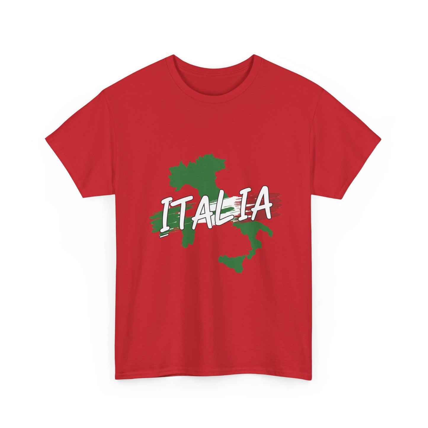 Italia Heavy Cotton Tee - Comfortable Unisex Shirt with Italy Design