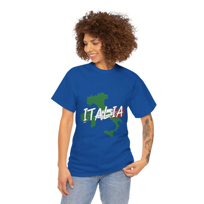 Italia Heavy Cotton Tee - Comfortable Unisex Shirt with Italy Design
