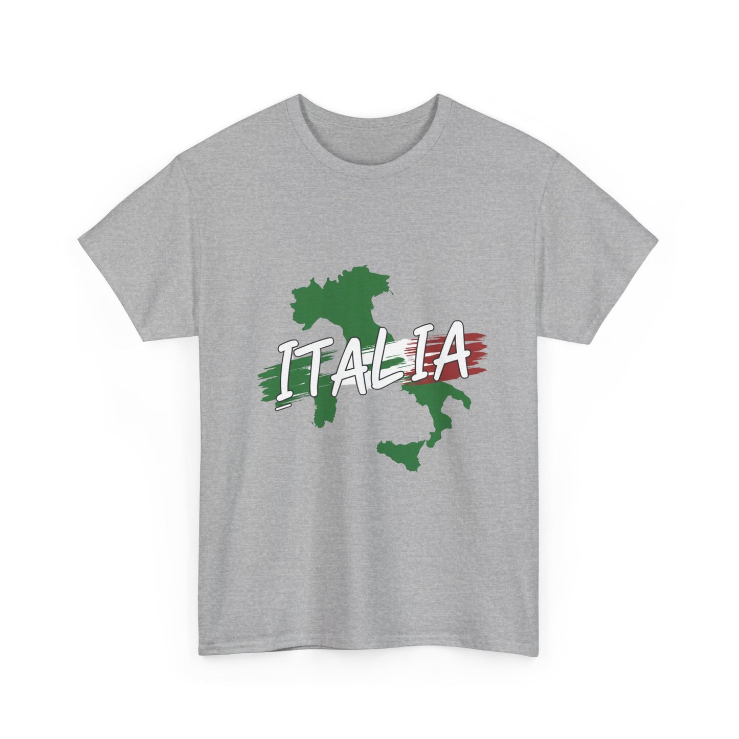 Italia Heavy Cotton Tee - Comfortable Unisex Shirt with Italy Design