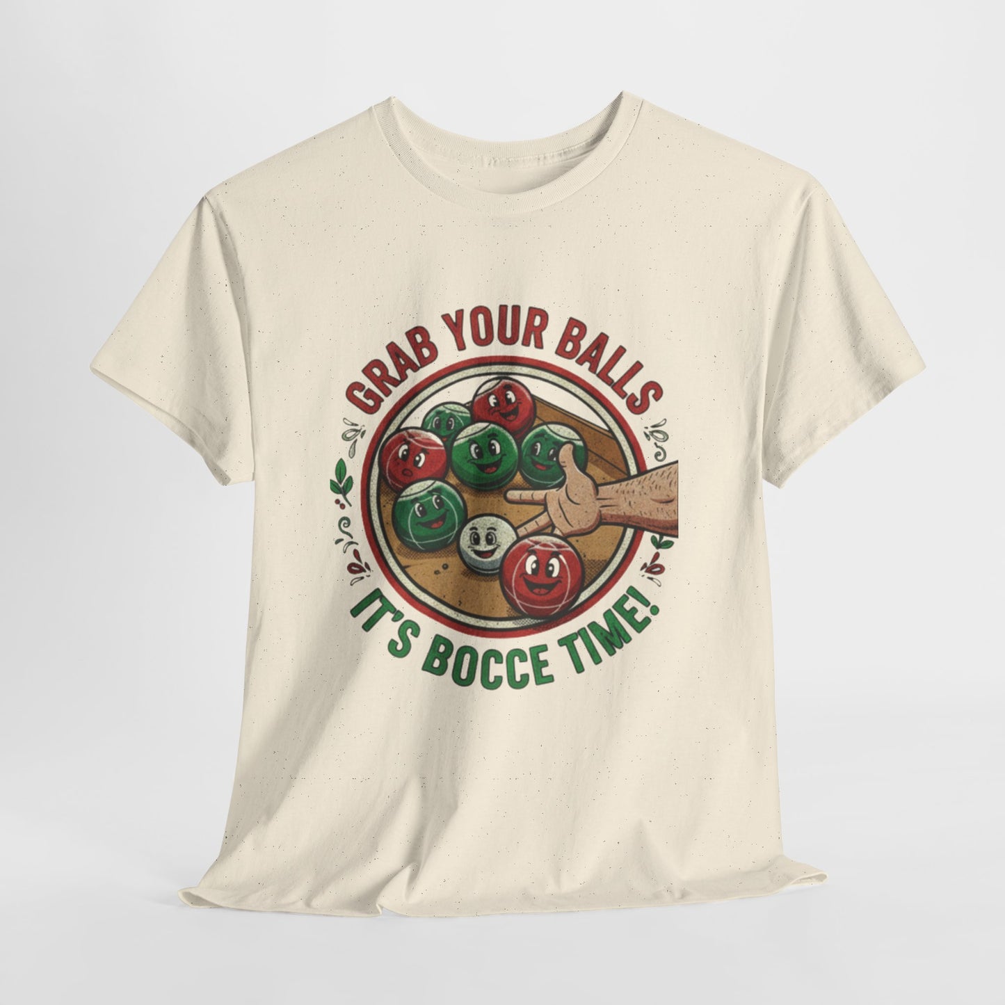 Bocce Ball Humor Tee - Grab Your Balls, It's Bocce Time!