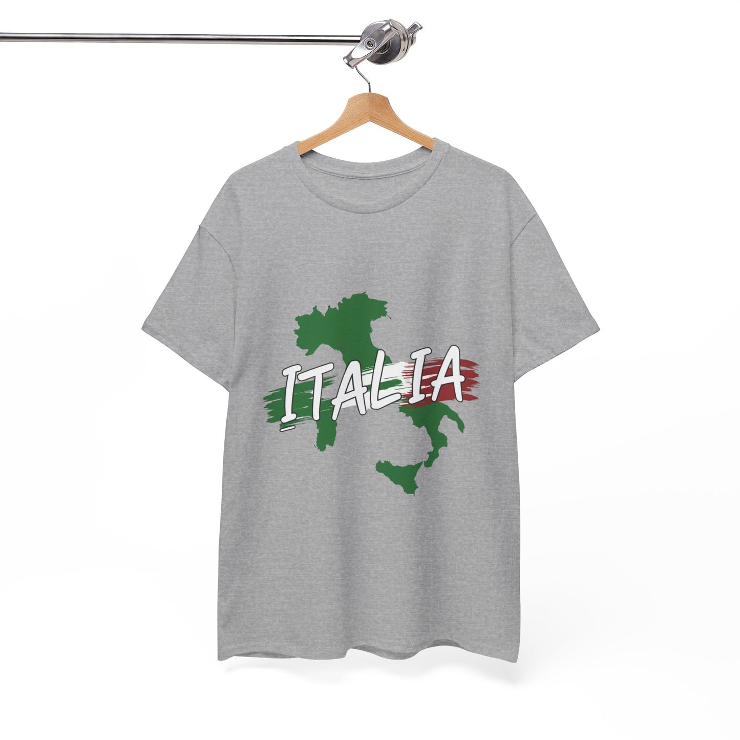 Italia Heavy Cotton Tee - Comfortable Unisex Shirt with Italy Design