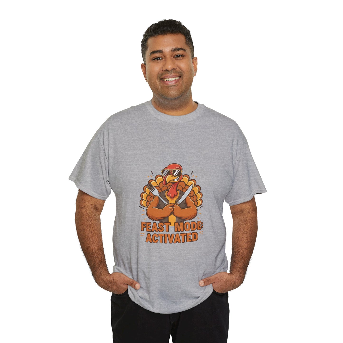 Thanksgiving Feast Mode Unisex Heavy Cotton Tee