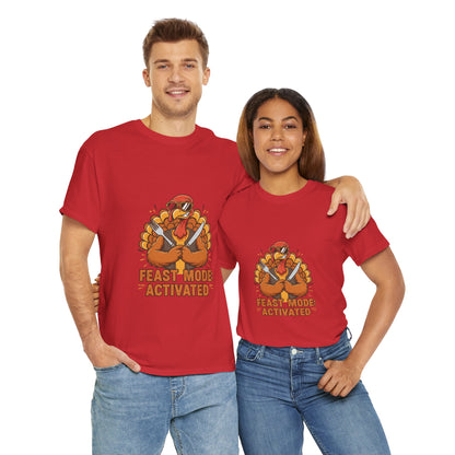 Thanksgiving Feast Mode Unisex Heavy Cotton Tee