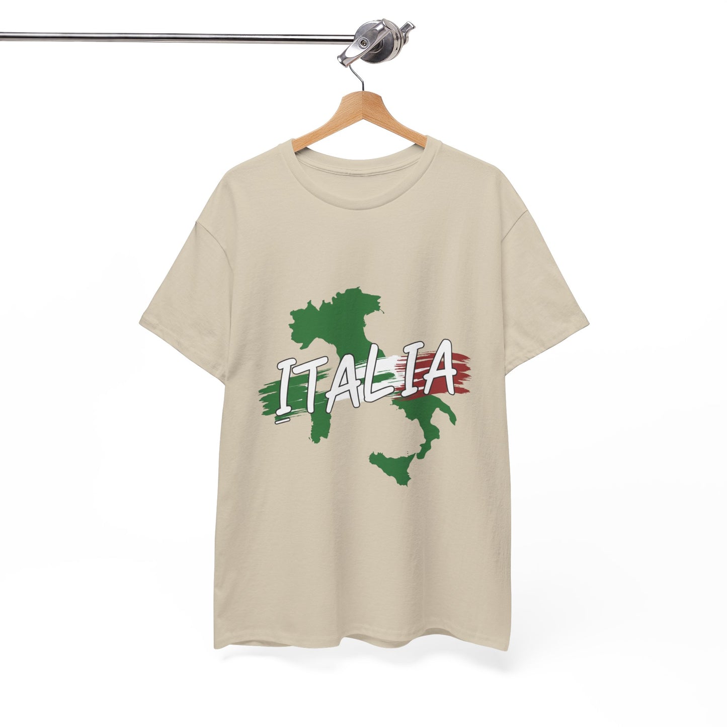 Italia Heavy Cotton Tee - Comfortable Unisex Shirt with Italy Design