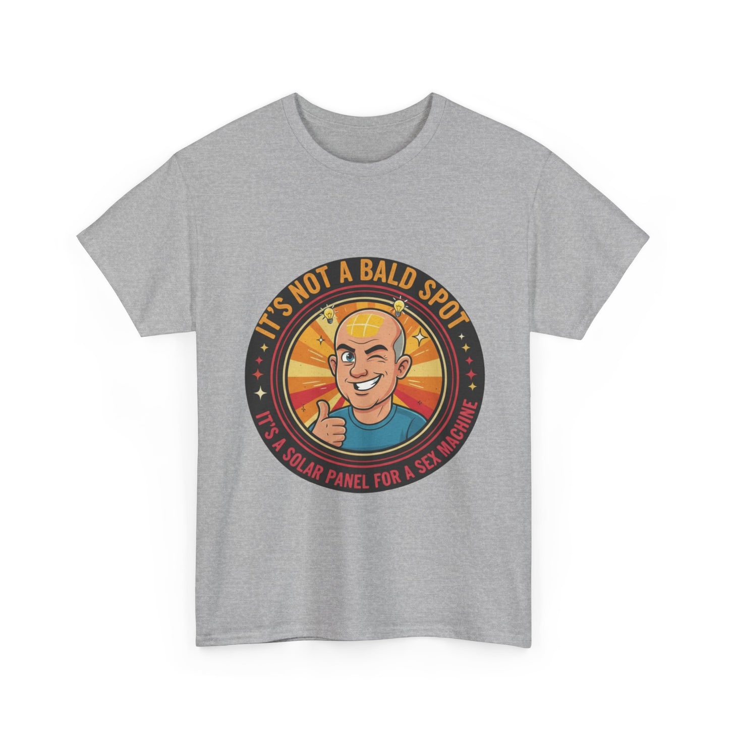 Funny Bald Spot T-Shirt, Perfect Gift for Dad, Casual Wear for Balding Friends