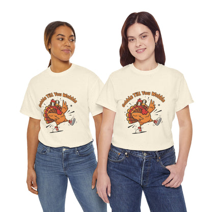 Gobble Till You Wobble Holiday Unisex Heavy Cotton Tee