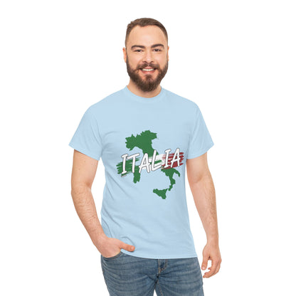 Italia Heavy Cotton Tee - Comfortable Unisex Shirt with Italy Design