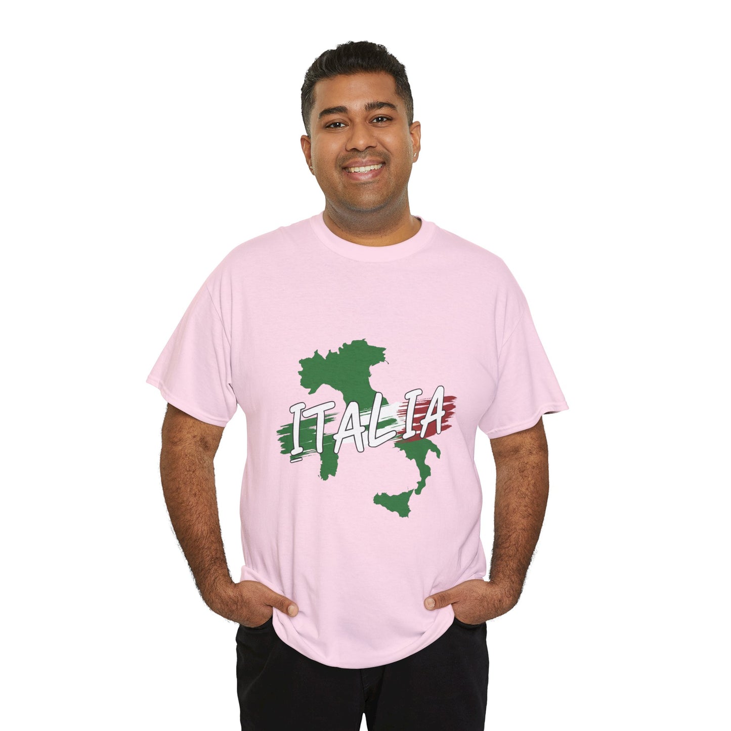 Italia Heavy Cotton Tee - Comfortable Unisex Shirt with Italy Design