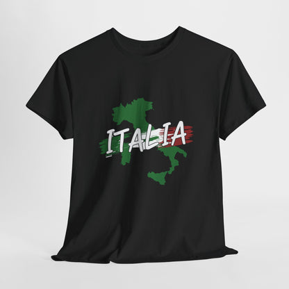 Italia Heavy Cotton Tee - Comfortable Unisex Shirt with Italy Design