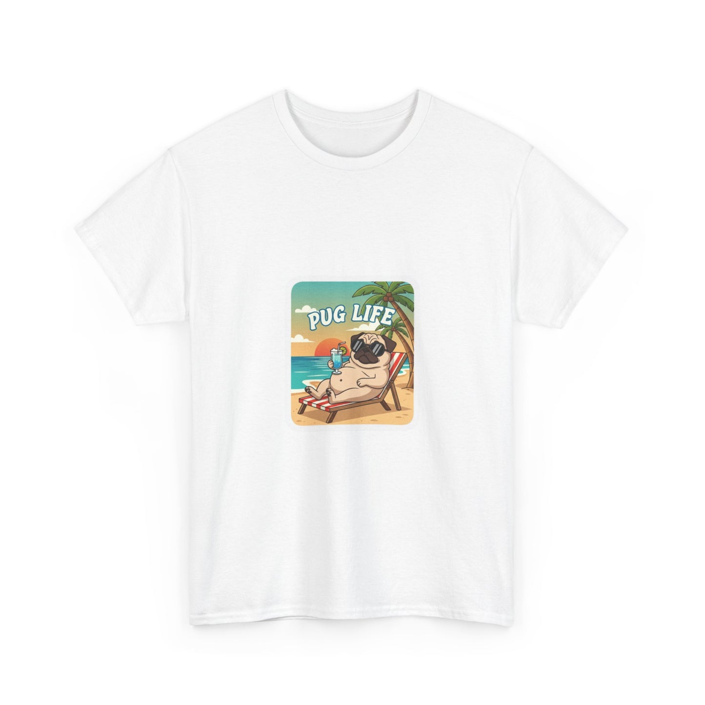 Chill Dog Tee - Unisex Heavy Cotton T-Shirt | Fun Gift for Dog Lovers, Casual Wear, Pet Owner Gifts, Summer Vibes, Beach Outfits