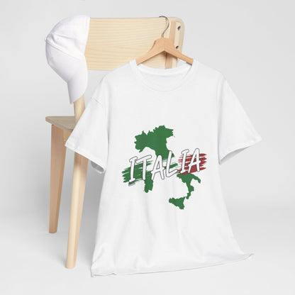 Italia Heavy Cotton Tee - Comfortable Unisex Shirt with Italy Design