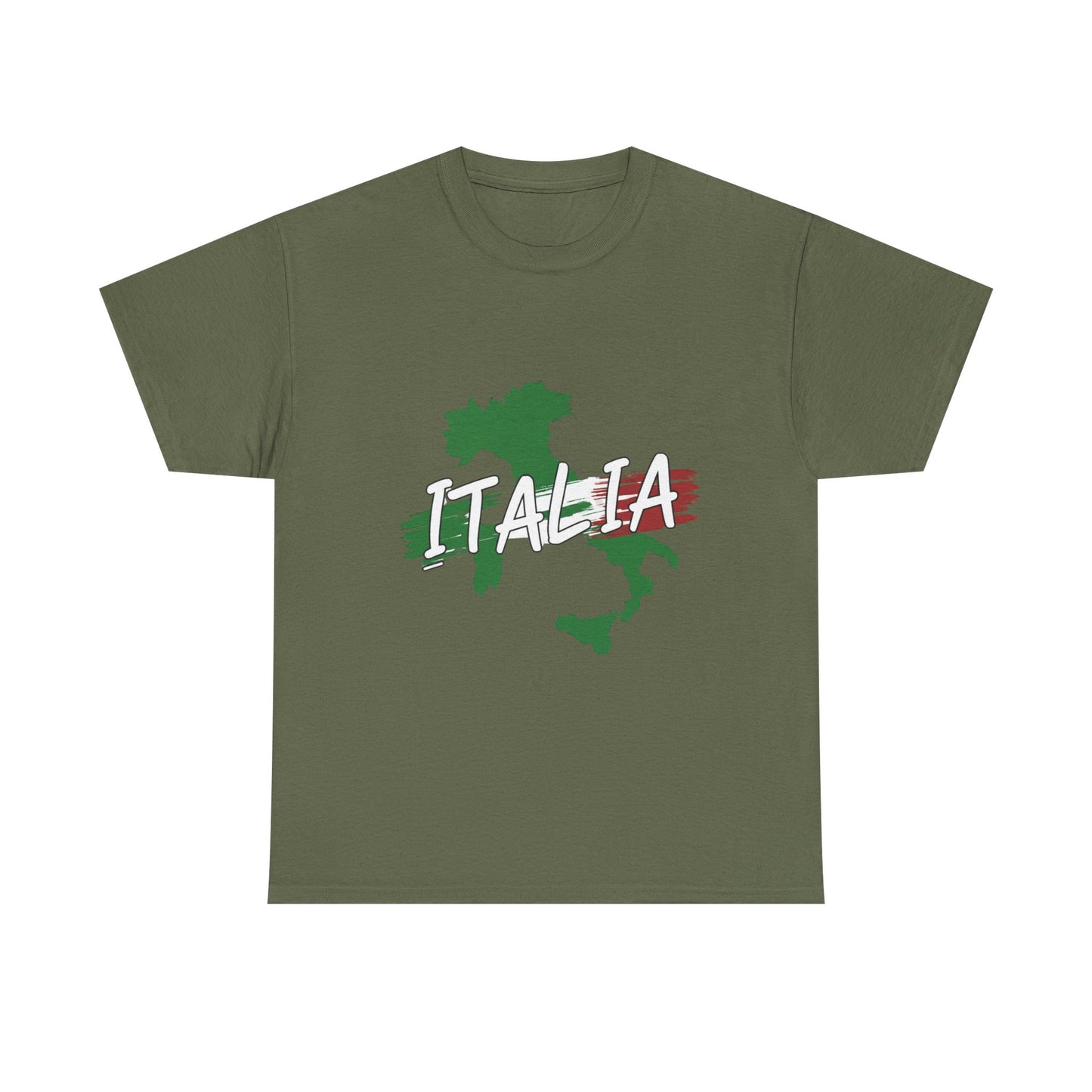 Italia Heavy Cotton Tee - Comfortable Unisex Shirt with Italy Design
