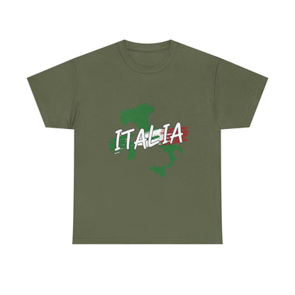 Italia Heavy Cotton Tee - Comfortable Unisex Shirt with Italy Design