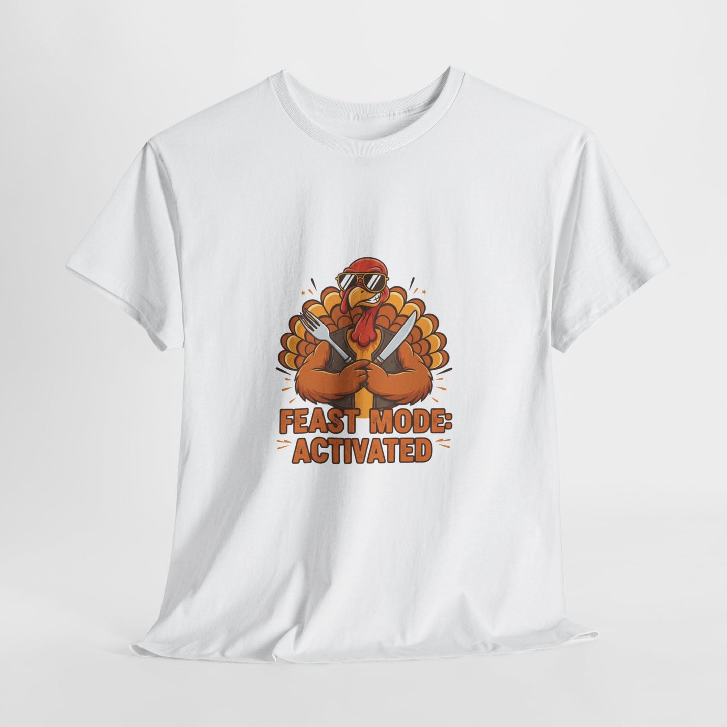 Thanksgiving Feast Mode Unisex Heavy Cotton Tee