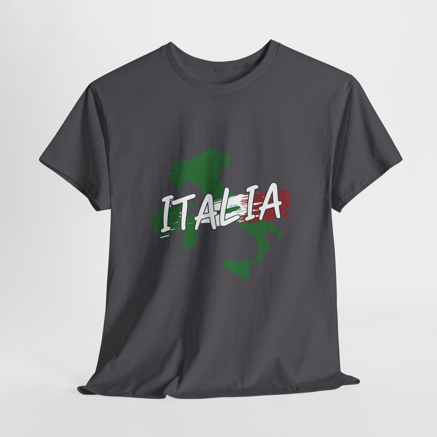 Italia Heavy Cotton Tee - Comfortable Unisex Shirt with Italy Design