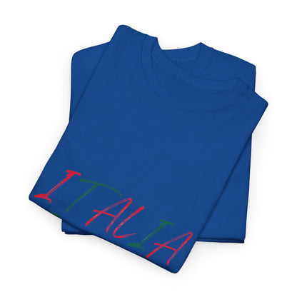 Italia Unisex Heavy Cotton Tee - Comfortable Italian Pride Shirt