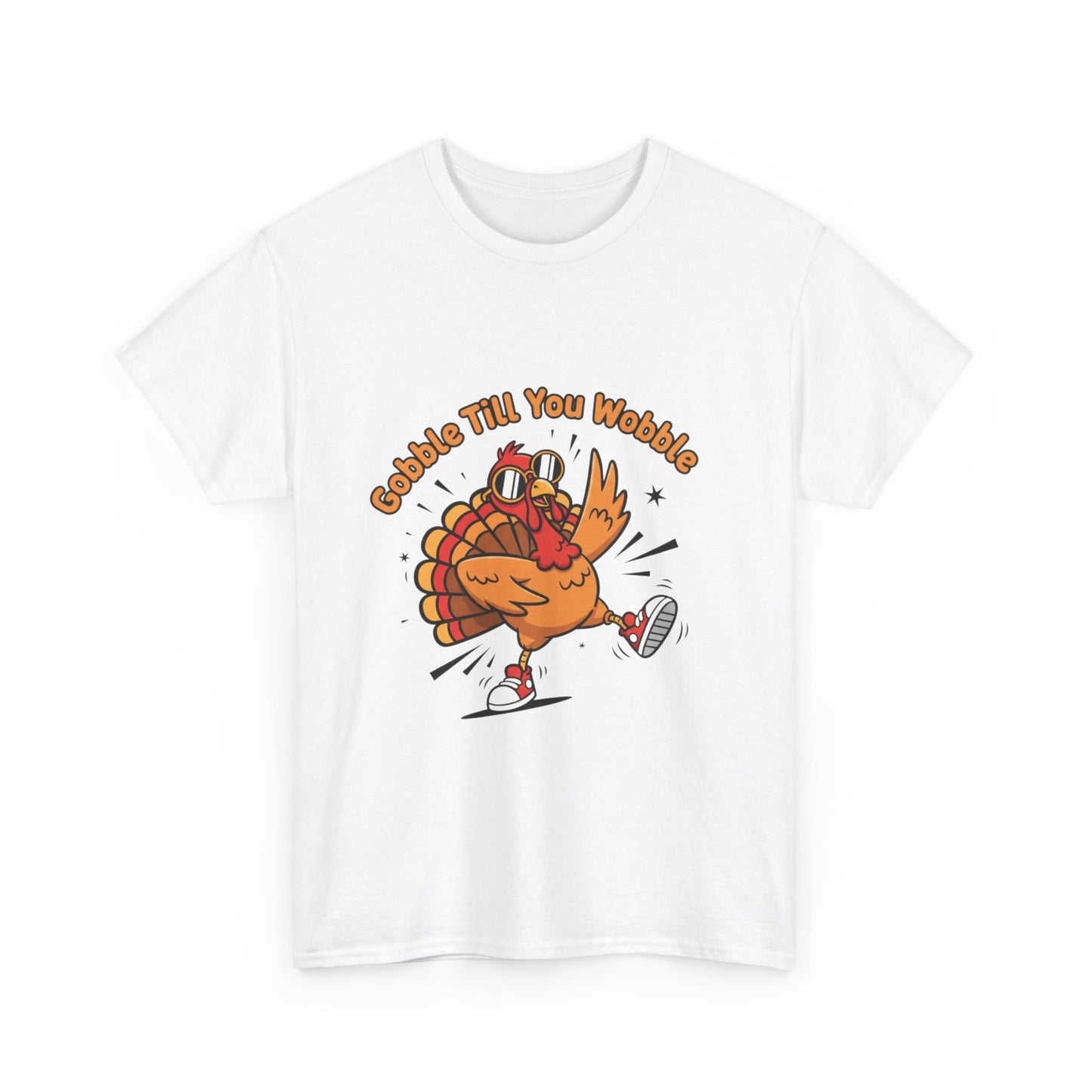 Gobble Till You Wobble Holiday Unisex Heavy Cotton Tee
