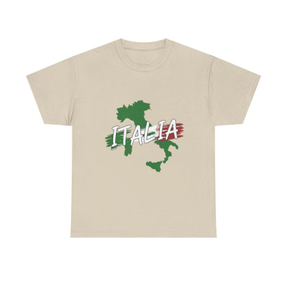 Italia Heavy Cotton Tee - Comfortable Unisex Shirt with Italy Design