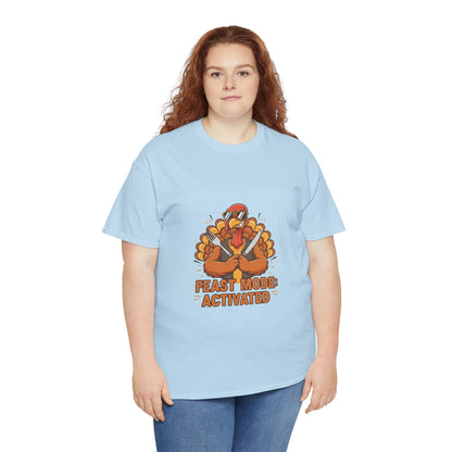 Thanksgiving Feast Mode Unisex Heavy Cotton Tee