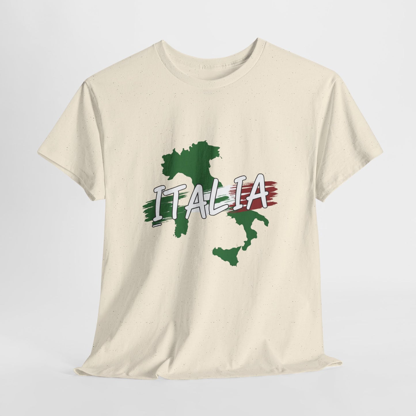Italia Heavy Cotton Tee - Comfortable Unisex Shirt with Italy Design