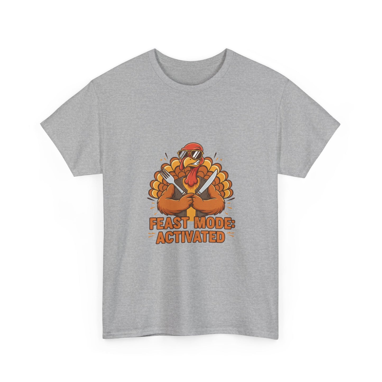 Thanksgiving Feast Mode Unisex Heavy Cotton Tee