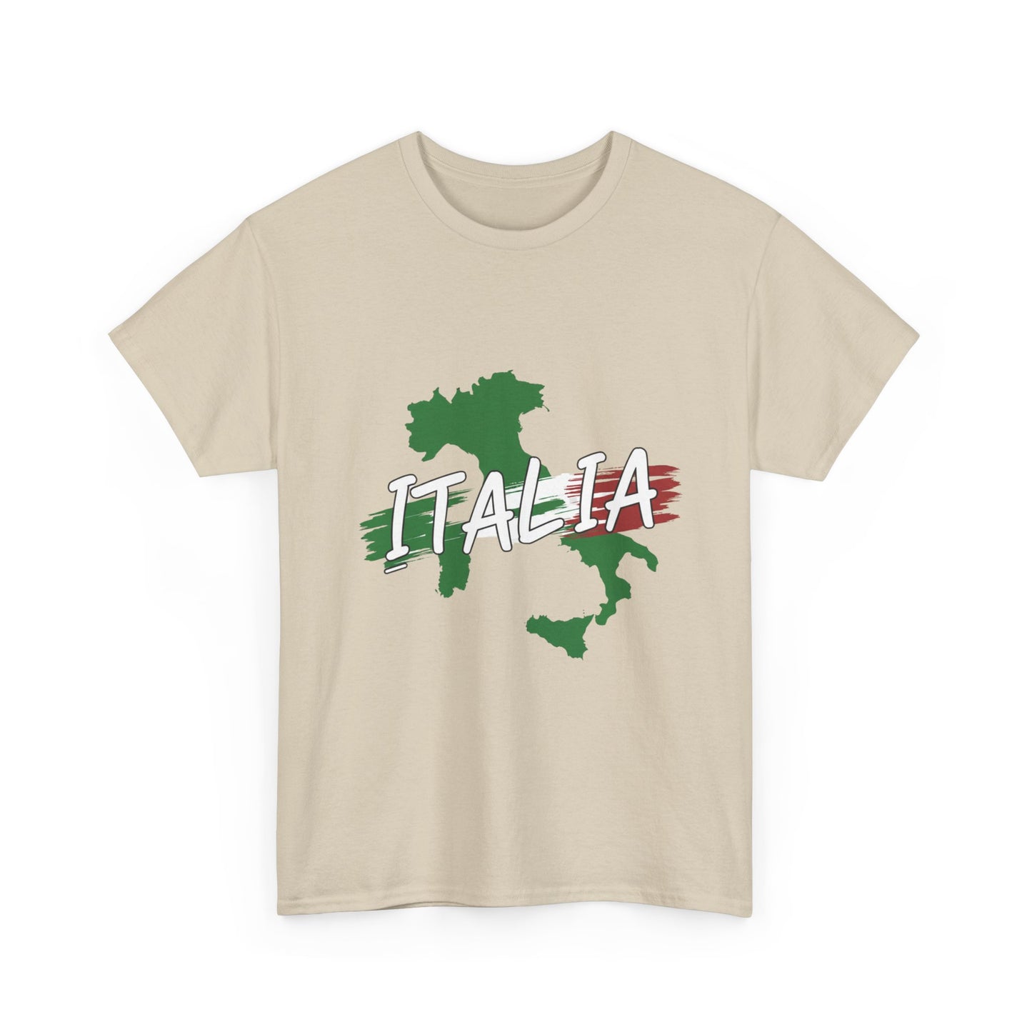 Italia Heavy Cotton Tee - Comfortable Unisex Shirt with Italy Design